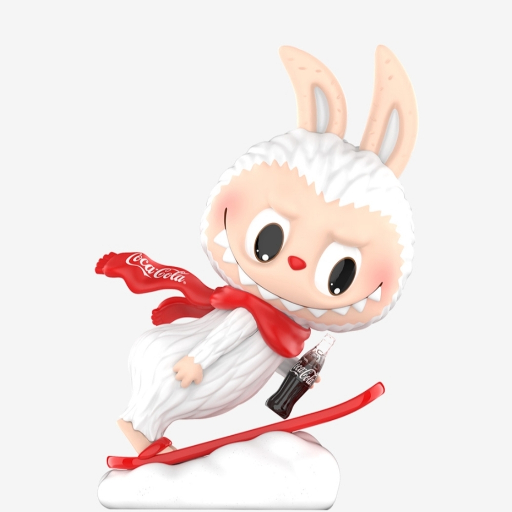 The Monsters Coca-Cola Labubu figurine. UNOPENED & AUTHENTIC - SNOWY MOUNTAIN